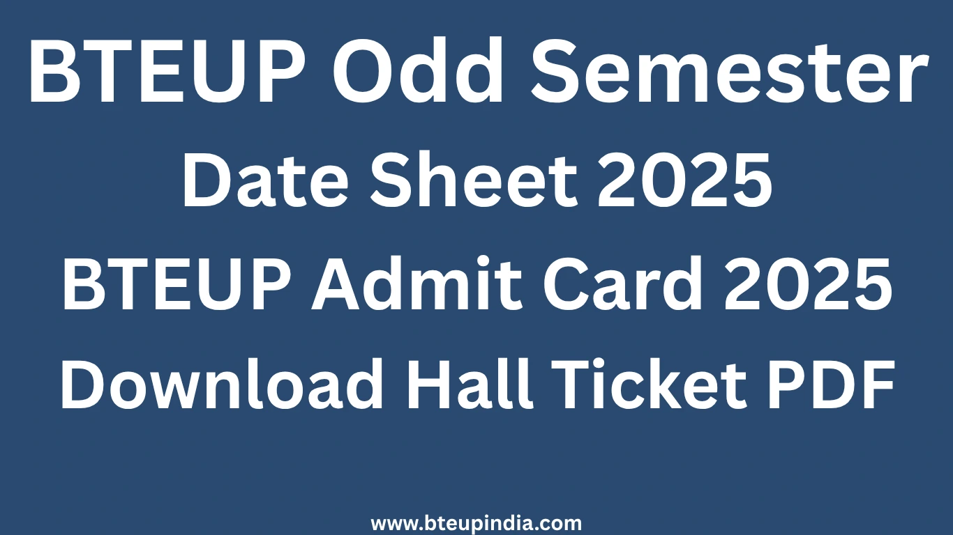 BTEUP Admit Card 2025