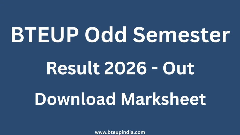 BTEUP Result 2026 Declared