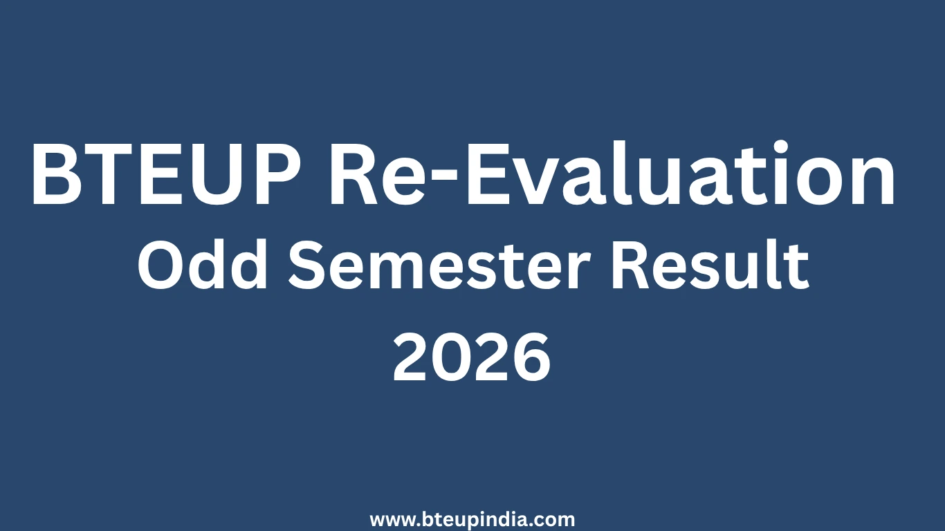 BTEUP Re-evaluation Result 2026