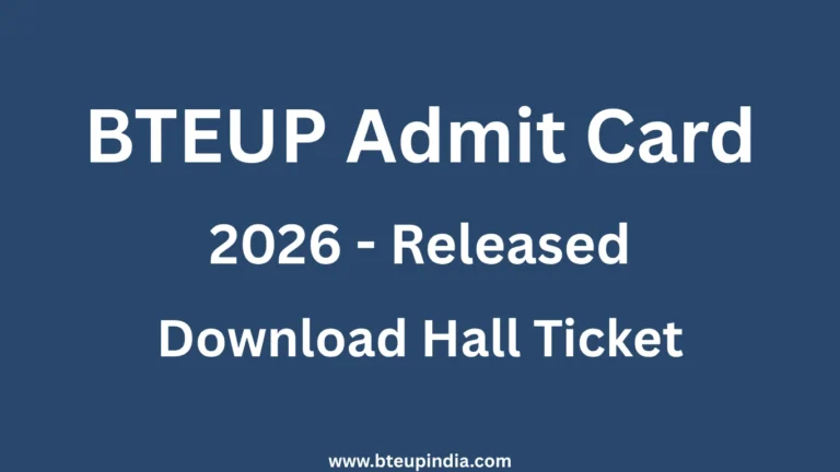 BTEUP Admit Card 2026